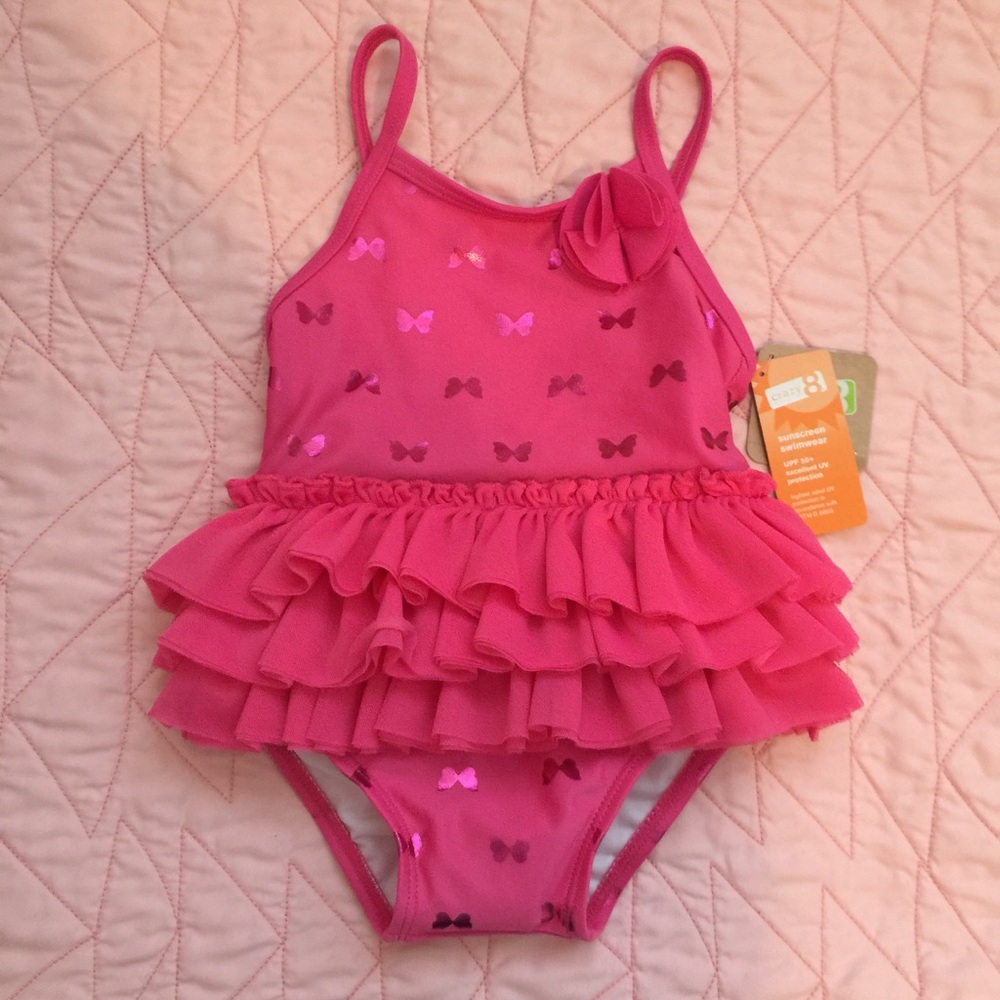 Baby tutu bathing suit.